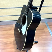 Yamaha FG-425 Vintage 1988 Rare Black Acoustic Guitar Made in Taiwan