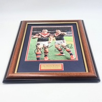 The Morris Brothers Brett Josh Morris Signed Framed Print Sydney Roosters NRL