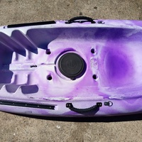 Aquayak Scout 3m Fishing Kayak Purple 150kg Paddle Trolley Sit on Top