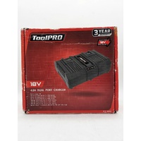 ToolPro 18V 4.0A Dual Port Charger Fast Battery Charger ACG1840D2