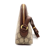GUCCI Ophidia GG Supreme Canvas Small Dome Shoulder Bag 499621 Brown + COA