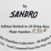 Hamilton Collection Peace Pipe Native American Legends Plate Sandro 1995