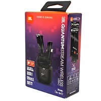 JBL Quantum Stream Wireless USB-C Clip-On Microphone 2.4GHz Black