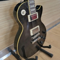 Epiphone Les Paul 1960 Tribute Plus Ebony Burst Electric Guitar with Hard Case