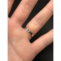Ladies 18ct White Gold Blue Sapphire & Diamond Ring