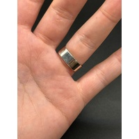 Ladies 18ct White Gold Opal & Diamond Ring