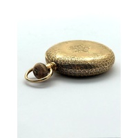Vintage 18K Gold T.T. Jones Sons Waltham Pocket Watch 1899 Very Rare