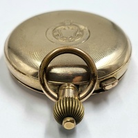 Geneva Watch Case Co Gold Filled Mechanical Hunter Pocket Watch 48mm Non Working