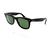 Ray-Ban Wayfarer RB2140 901 50mm Black G-15 Green Glass Sunglasses