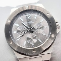 Chisel Mens Watch 5829088 Analogue Quartz Grey Dial Stainless Steel 100M