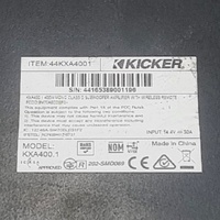 KICKER KXA400.1 400W RMS Mono Class D Car Subwoofer Amplifier + Wireless Remote