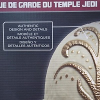 Star Wars Galaxy's Edge Jedi Temple Guard Mask Collectible with Display Stand