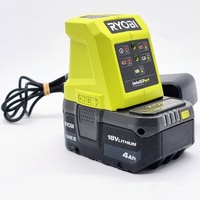 Ryobi ONE+ 18V Battery Charger IntelliPort System with 4.0Ah Battery