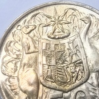 1966 Australian Round 50 Cent Coin 80% Silver Royal Australian Mint Elizabeth II