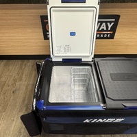 Kings 90L Dual Zone Portable Fridge Freezer 12V 24V Compressor Camping Case