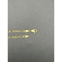 Unisex 9ct Yellow Gold Figaro Link Chain Necklace
