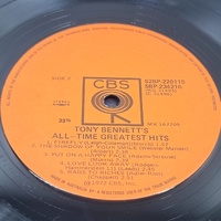 Tony Bennett All-Time Greatest Hits 2LP Vinyl Record CBS S2BP-220115 Gatefold