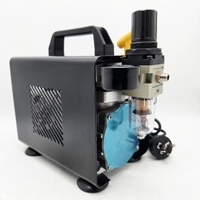 1/5 HP Mini Air Compressor 1450 RPM 23L/Min Portable Airbrush Hobby Tool