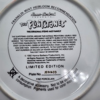 Franklin Mint Flintstones Collector Plate Fine Porcelain 8 Inch Limited Edition