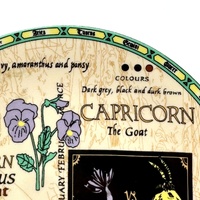 Chef's Choice Capricorn The Goat Zodiac Astrology Collector Plate