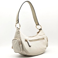 GUESS Gemma Shoulder Bag Women's Taupe Recycled Nylon Handbag EYG839517
