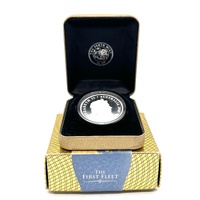 2008 Perth Mint First Fleet 1oz 99.9% Silver Proof Coin $1 with COA