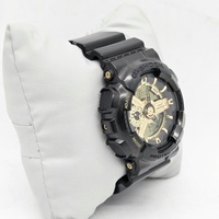 Casio G-Shock GA-110BR Mens Black Gold Green Analog Digital Watch