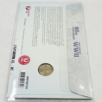 2025 $2 End of WWII 80th Anniversary Poppy Wreath Uncirculated Coin & Stamps PNC