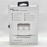 BlueAnt Pump Air Lite True Wireless Earbuds White Bluetooth Microbuds HD