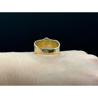 Mens 9ct Yellow Gold Harley Davidson Shield Design Ring