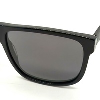 Gucci GG0010S 001 58mm Matte Black Square Sunglasses with Signature Stripe + COA