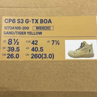 ASICS CP6 S3 G-TX BOA Mens Safety Work Boots US 8.5 Wide 2E Gore-Tex Sand New