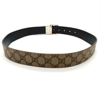 GUCCI GG Supreme Reversible Belt Interlocking G Buckle 85cm 473030 + COA