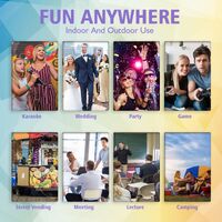 NEW Bluetooth ABS1407 Portable Party Speaker with RGB Lighting by SING-E