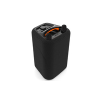 Portable Karaoke BT Speakers with Mic HIFI Subwoofer LED Light PA Speaker Black