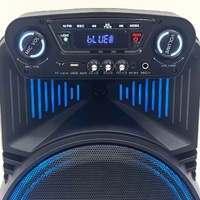 NDR NDR-1211 12 Inch 1200W LED RGB Portable Speaker with Mic and Remote