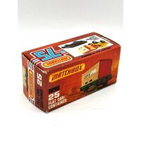 Matchbox 25 Flat Car/Container Collectible Diecast