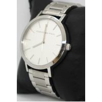 Christian Paul Men's Analog Display Silver Quartz Stainless Steel Watch