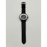 Terrance Williams x Uncle Jack Unisex 34mm Black Leather Band Watch