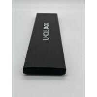 Uncle Jack 42mm All Black Genuine Leather Strap Unisex Quartz Watch