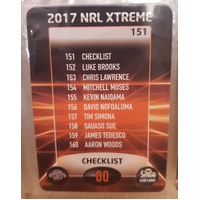NRL 2017 XTREME 160-Cards 16-Team Trading Collector Card Set