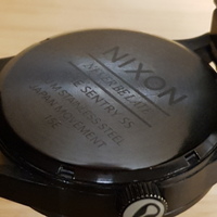 Nixon Men's Watch Sentry Stainless Steel All Black A356-1147-00 (Preowned)
