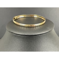 Ladies 14ct Three Tone Gold Snake Link Bracelet (Pre-Owned)
