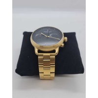 Nordgreen Copenhagen Pioneer 40mm All Gold Black Dial Chronograph Watch