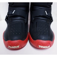 Thor 2022 Motocross Boots Radial Black / Red Size 10 US (Pre-Owned)