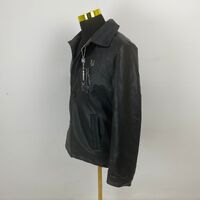 VG World Collection Luxury Black Leather Jacket Size Small
