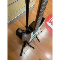 Ashton 6-String Black White Guitar + Gig Bag (Pre-owned)