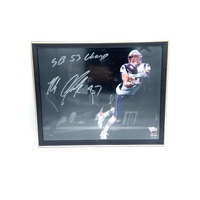 NFL Fanatics Signed Rob Gronkowski NE Patriots Super Bowl Framed Photograph