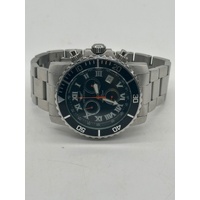 Orologio All Stainless Steel Mens Watch 10 ATM Water Resistant Silver Band