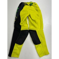 Shift Motocross Pants Green Yellow Size 30 Durable Off-Road Gear